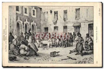 Velho Paris, Sainte-Pélagie — A Prisão de Dívidas, cerca de 1835 — ND Phd. n° 533
