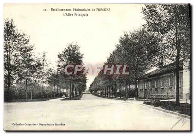 Estabelecimentos Penitenciários de Fresnes — A Avenida Principal — Coleção Carpentier