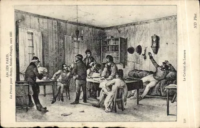 Paris antigo, Sainte-Pélagie — A prisão para detidos, cerca de 1885 — ND Fot. n° 531