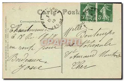 Châteauroux — Wjazd do starego więzienia — J. Roc, nr 27 — Rewers