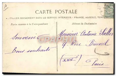 Rennes — La Maison Centrale — Vista esterna — Ed. R. M. n°1092 — Verso