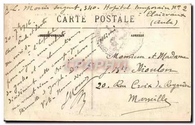 Clairvaux (Aube) — Vista Geral da Maison Centrale — R. Itale, fot. Bar-sur-Aube — Verso