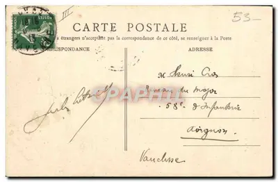 Laval — Entrada da Prisão — B. F., Paris, n°29 — Verso