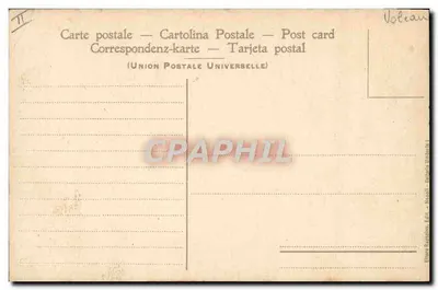 Erypcja Wulkanu Wезuwa — widok na zakryty kryter — kwiecień 1906 — Édition D'Argenlieu, Éd. — N°11 — Rewers