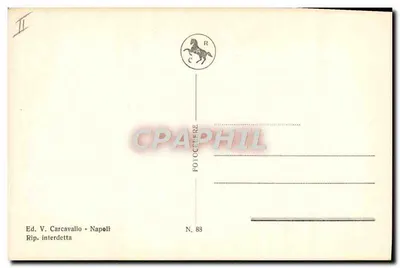 NAPOLI - (POZZUOLI) - LA SOLFATARA — editor V. Carcavallo, n° 83 — Verso