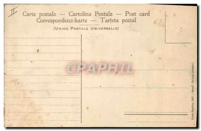 Napoli - Erypcja Wulkanu Wезувiusza — Wydawca Ettore Ragnochio, Neapol — Rewers