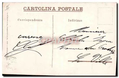 Napoli, Porto Militare col Vesuvio — éditeur G. DUMMEN & CO., FRANCOFORTE S. M., NAPOLI — Verso