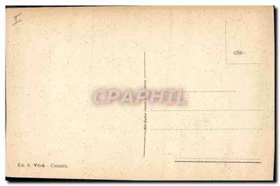 Der Etna von Catania gesehen — Ed. S. Vitro - Catania, n° 1356 — Rückseite