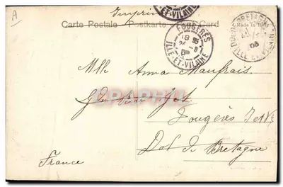Eração do Vesúvio (abril de 1906) — Um rio de lava — Fot. Abeniacar — Verso