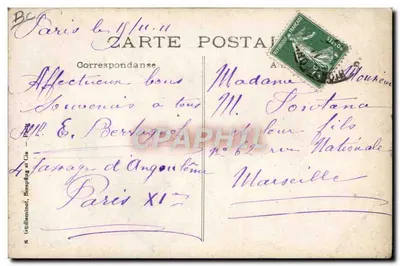 Biuro zmiany właściciela — Édouard Benard — Paryż — Rewers