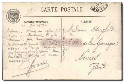 Das Leben am Front: Das Friseursaloon — Visé Paris Nr. 446 — Rückseite