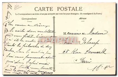 Em Manobras — A Padeira Militar — G. Courtil, Editor em Grenoble — Verso