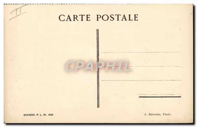Le Mont Revard im Winter — Agenda P. L. M. 1929 — Rückseite
