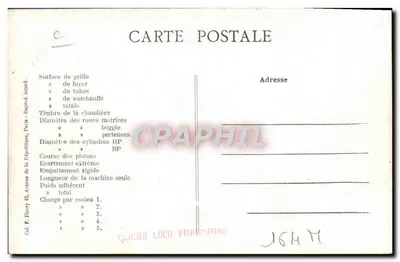 Locomotiva N°560 — Antiga Companhia do Oeste — Estado — Verso