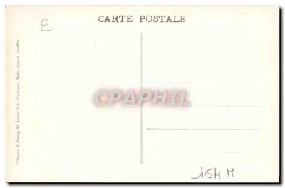 Franse locomotief n° 170 genaamd Crampton — Parijs — Uitgever F.F. Paris, n° B-33 — Achterkant