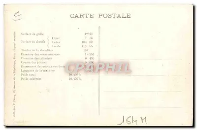 Machine-tender No. 30.132 — French Locomotives (State) — State — Back