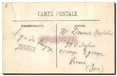 Marseille — Statek rybacki w burzę — Wydawca LL. nr 307 — Rewers