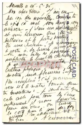 Statek żaglowy i parowód — Plakaty linii Funnell — wydawca: The Funnell Line — Rewers