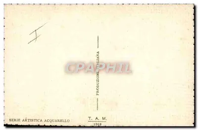 Statkowie żaglowe — zachód słońca — T. A. M. 1318 — Rewers