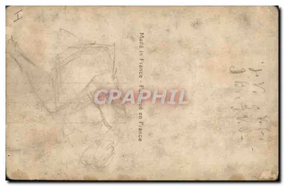 Femme nue assise sur un rocher — scène de rivière en forêt — éditeur Bleuël, Paris, n° 461 — Verso