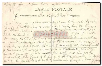 ROCHEFORT-sur-MER — Caserne des Charentes — Marcel Delboy, phototypie, Bordeaux — Rückseite