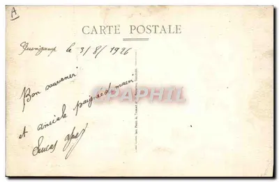 Guingamp — Quartel do 48º Regimento de Infantaria — A Colheita das Leguminosas — Edit. Cooperativa do 48º R.I. — Verso