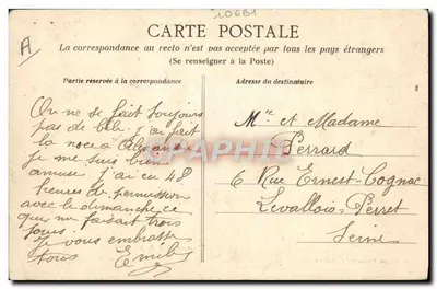 Cena de caserna — Flagrante delito de fricotagem — Héliotypie Dugas et Cie, Nantes — Verso