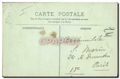 Tarjeta postal antigua Lille El nuevo Teatro — Reverso