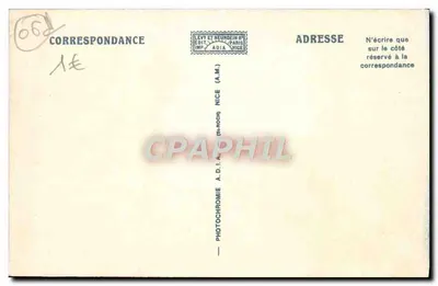 Eze — Trasa Średniej Corniche i Kap Farétar — Adia, nr 10136 — Rewers