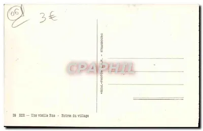 Eze — Widok ulicy — Wejście do wsi — REAL-PHOTO - STRASBOURG — Rewers