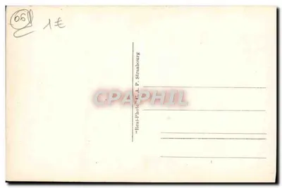 Uitzicht op de Provencese kust — dorp beneden — "Real-Photo" C. A. P. Strasbourg — Achterkant