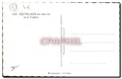 Eze-Village na swoim wzniesieniu — i most — wydawnictwo «LA CIGOGNE» — Rewers