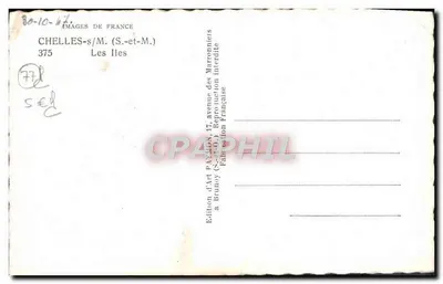 Chelles-s/M. (S.-et-M.) — As Ilhas — Edição de Arte PAVATON, 17, avenue Brunoy (S.-et-M.) — Verso
