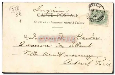 MELUN — Kasteel van Vaux-le-Vicomte, zuidkant — Toubanit, uitgever, Melun-Fontainebleau — Achterkant