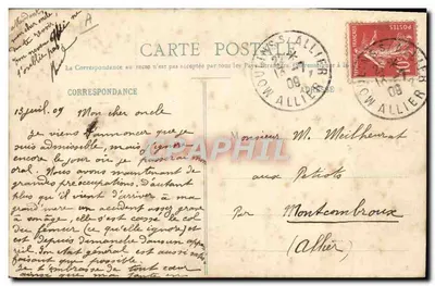 Moulins - A Prisão — editor Pâillat, n° 57 — Verso