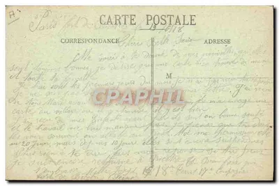 Estabelecimento Penal de Fresnes — Vista Geral das 3 Divisões — Coleção Carpentier — Verso