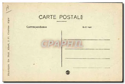 AIN-BEIDA — Complexe van de Gevangeniswachtkazerne — foto Albert, Edit. Gabarre — Achterkant