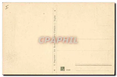 Wesjusz (strona północna) — Wewnętrzny Krater — E. Regozino - Art. Store - Neapol — Rewers