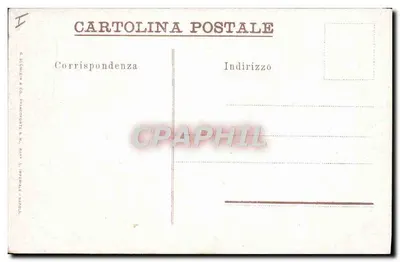 Erução do Vesúvio — abril de 1940 — editor G. Uricchio & C°, Nápoles — Verso