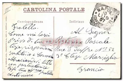 Eração do vulcão — noite — editor G. Blühlen & Co. (Nápoles) — n° III — Verso