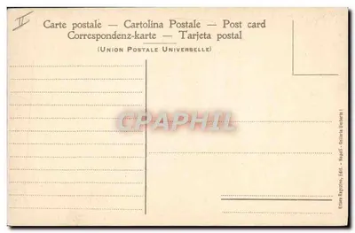 Nápoles - A erupção do Vesúvio - Abril 1906 — Editor Ragazzino, n° 93 — Verso