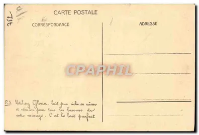 Le Maréchal Joffre admirant une vache modèle aux États-Unis — (1922) — éditeur non visible — Verso