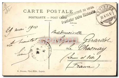 Bobsléigh delle donne — Sport invernale — G. Decaux, Phot-Edit, Leysin, n°113 — Verso