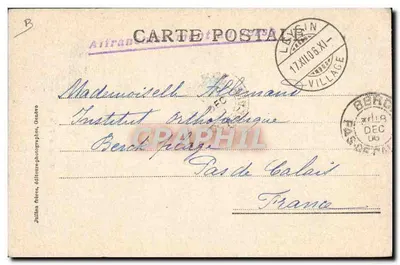 Plaisirs d'Hiver — J.J. 8116 — Julien Fèvres, Genève — Verso