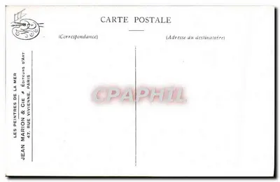 Ostende — Balayeurs de rua — Editor Jean Marion & Cie, Paris, Série 2, No. 2 — Verso