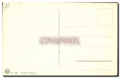Statek żaglowy — Toulon — wydawca STF, nr 705 — Rewers