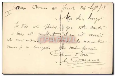 Soldado e mulher — cena romântica — Dix 1240 — Verso