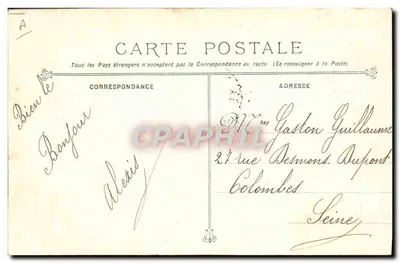 O encouraçado IÉNA após a explosão de 12 de março de 1907 — (200 vítimas) — Direção P. de Chébourg, n° 223 — Verso
