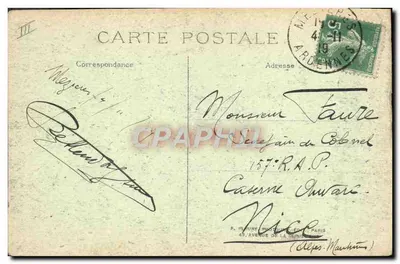 Mézières-Charleville — Teatr w Mézières po wyjściu Niemców (listopad 1918) — Wydawnictwo A.G.D. — Rewers