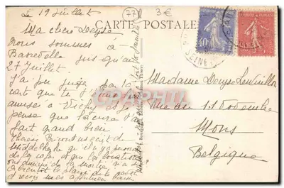Coulommiers (S.-et-M.) — Ruínas dos Capuchinhos — Édit J.B. — Verso
